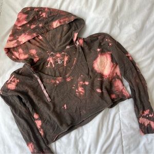 SONOMA Women’s Cropped Tie Dye Hoodie
